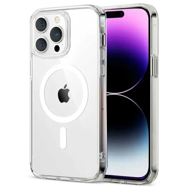 iPhone 14 Pro Max Magnetisk Mobildeksel Magsafe Kompatibelt Gjennomsiktig