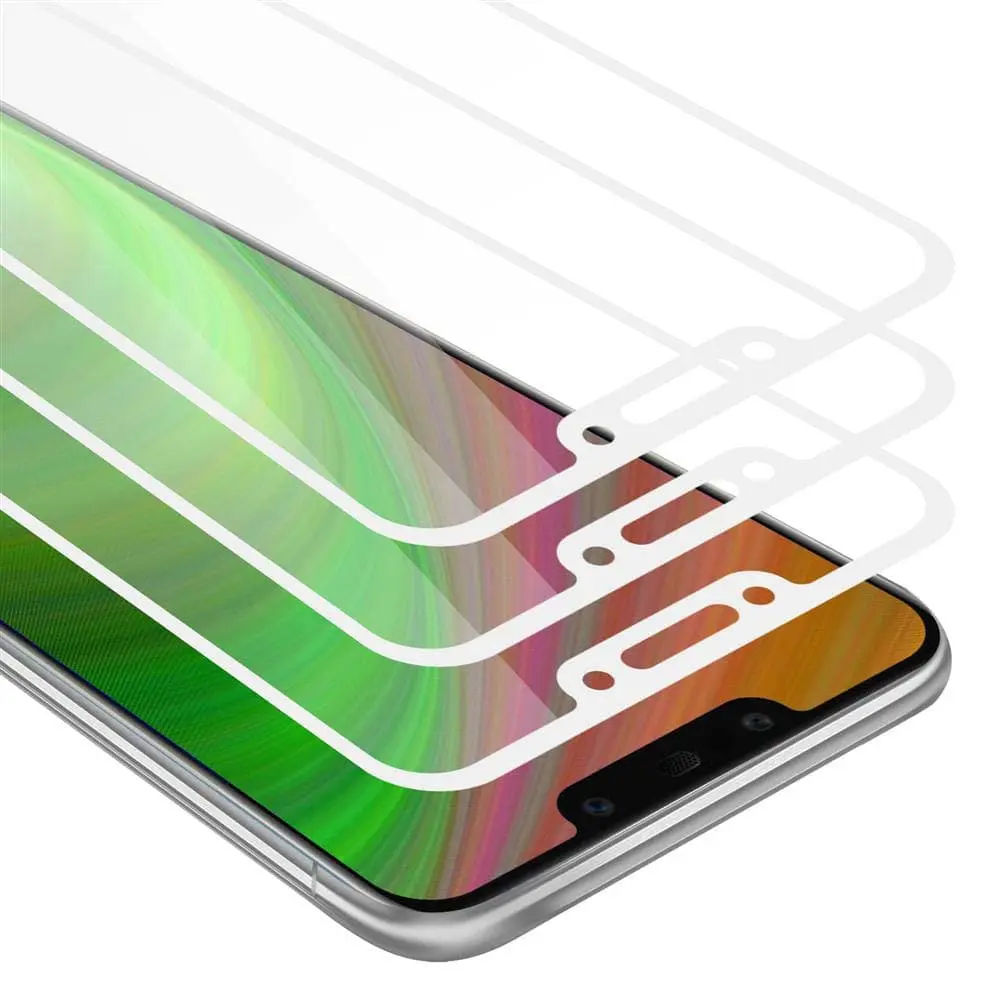 3x Skjermbeskytter Skärmskyddtil til Huawei MATE 20 LITE Herdet Skjermglass Full Skjerm