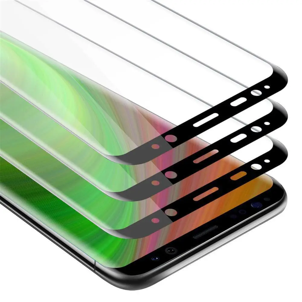 3x Skjermbeskytter Skärmskyddtil til Samsung Galaxy S8 Herdet Skjermglass Full Skjerm