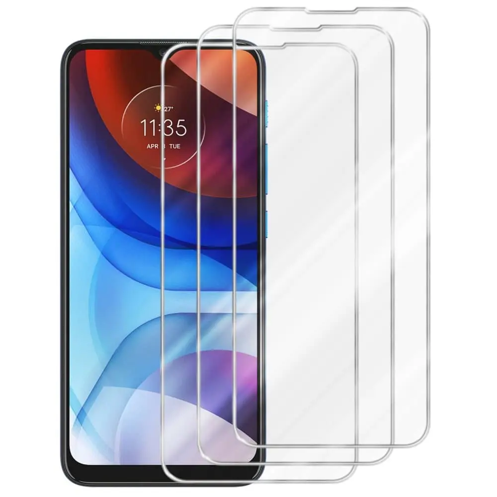3x Skjermbeskytter Skärmskyddtil kompatibel med Motorola MOTO E7 POWER / E7i POWER Herdet Skjermglass
