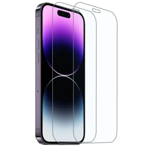 Full 2-pack iPhone XS HD Skjermbeskytter herdet glass