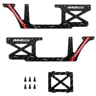 OSHM2326R Fuselage Carbon Panel Set Red