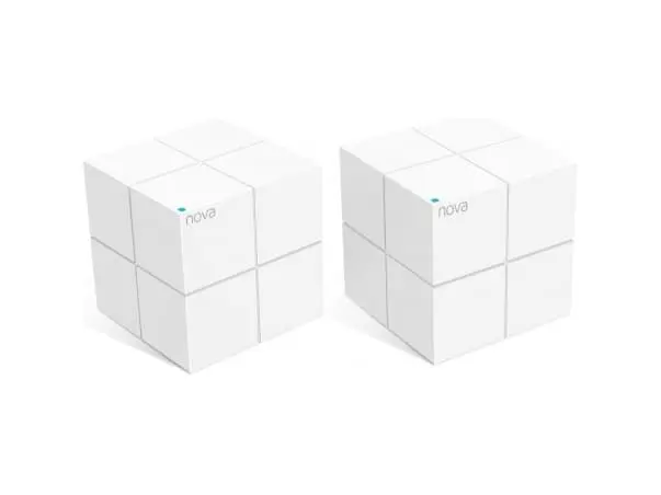 Tenda Nova MW6, Wi-Fi 5 (802.11ac), Dobbelbånd (2.4 GHz / 5 GHz), Ethernet/bredbåndsforbindelse, Hvit, Frittstående router