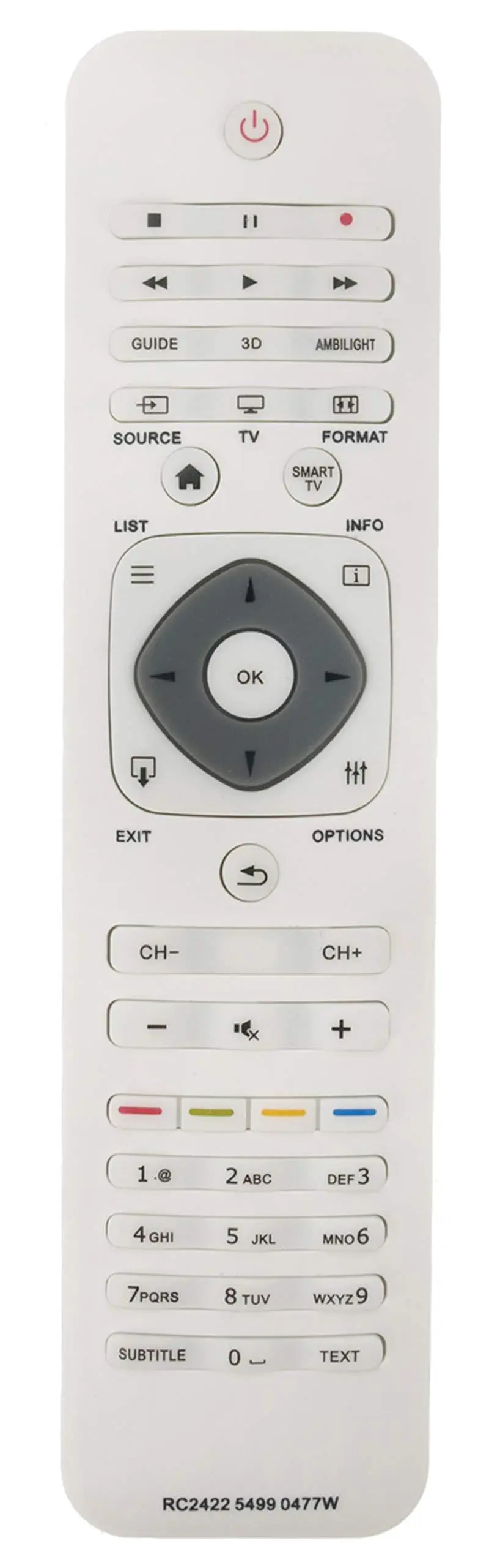 FJERNKONTROLL PHILIPS RC2422 5499 0477W
