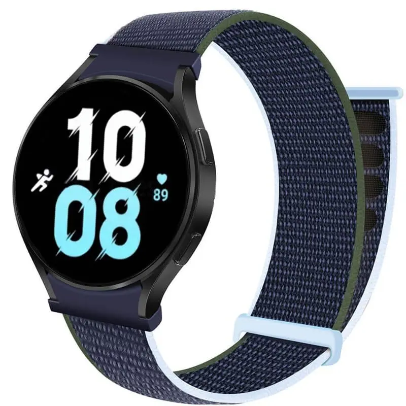 Nylon armbånd No-Gap Samsung Galaxy Watch 5 (44mm) - Abyss