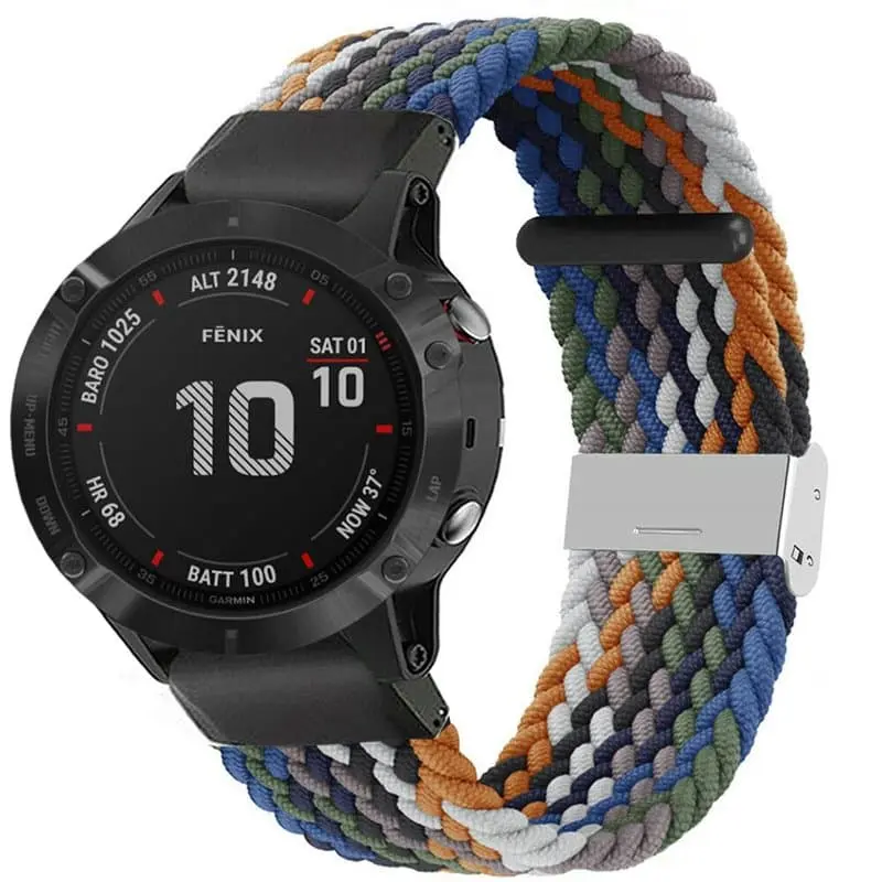 Flettet elastisk armbånd Garmin Fenix 6X - cowboy