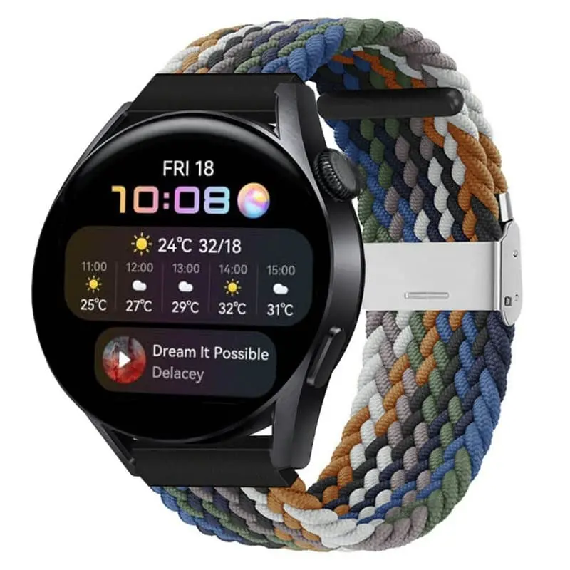 Flettet elastisk armbånd Huawei Watch 3 (46mm) - cowboy