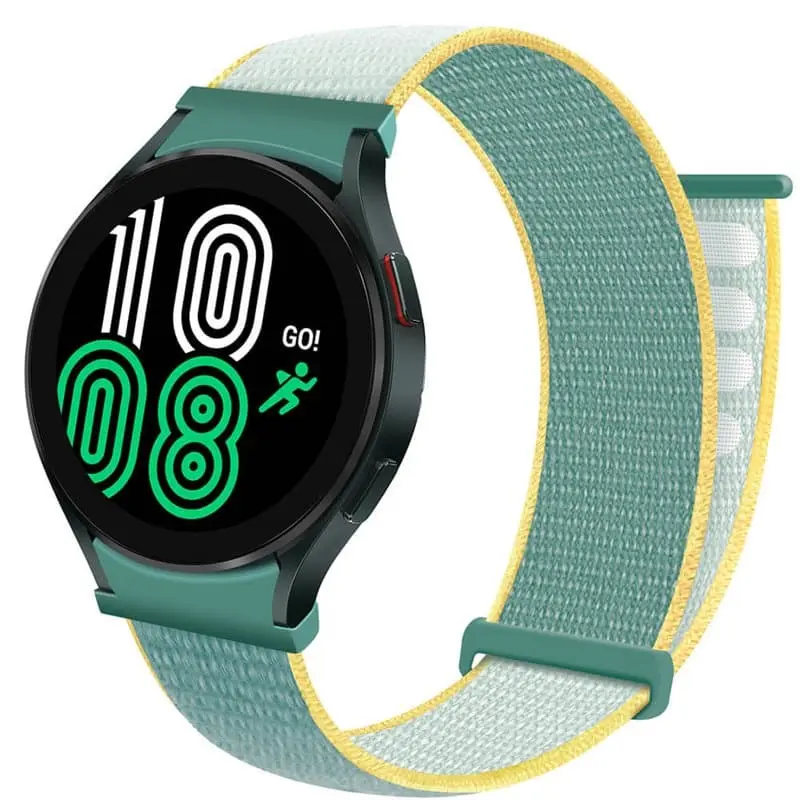 Nylon armbånd No-Gap Samsung Galaxy Watch 4 (44mm) - Sunshine
