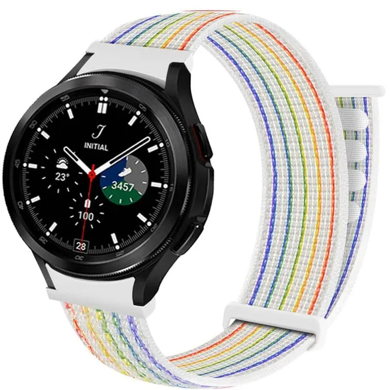 Nylon armbånd No-Gap Samsung Galaxy Watch 4 Classic (42mm) - Pride Edition