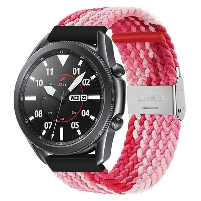 Flettet elastisk armbånd Samsung Galaxy Watch 3 (45mm) - gradientred