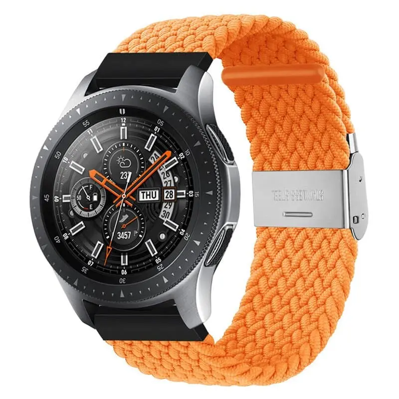 Flettet elastisk armbånd Samsung Galaxy Watch 46mm - Oransje