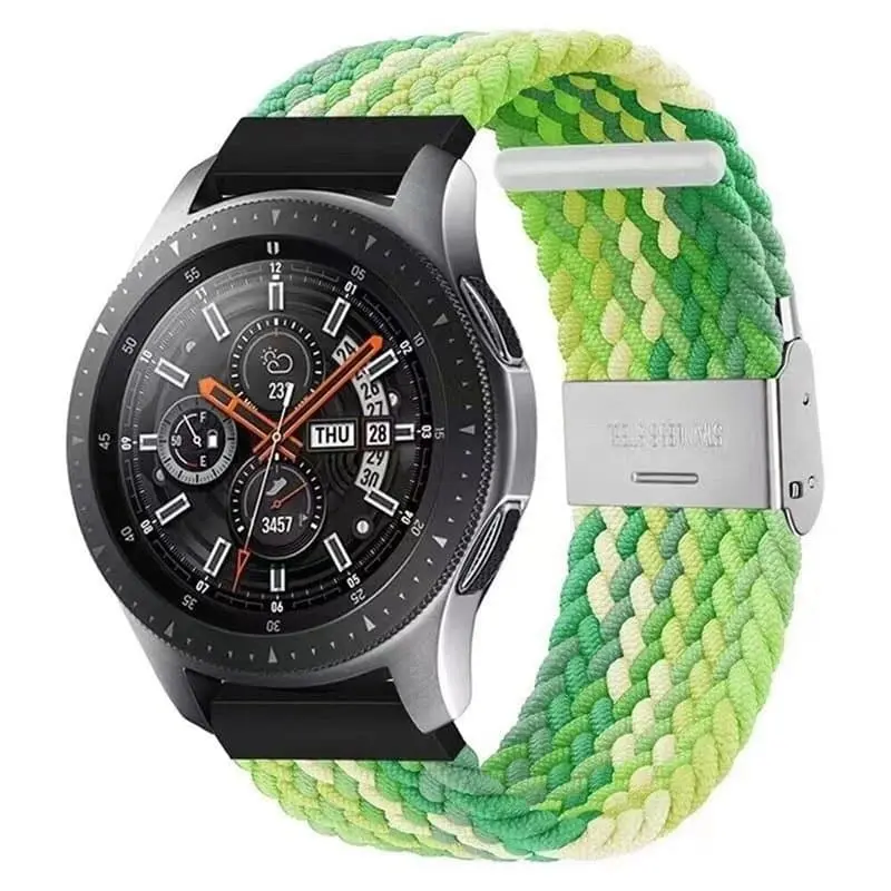 Flettet elastisk armbånd Samsung Galaxy Watch 46mm - gradientgreen