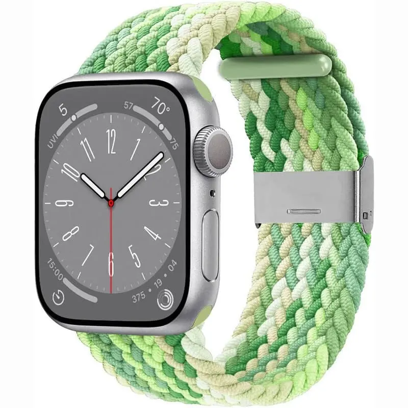 Flettet elastisk armbånd Apple Watch 8 (41mm) - gradientgreen