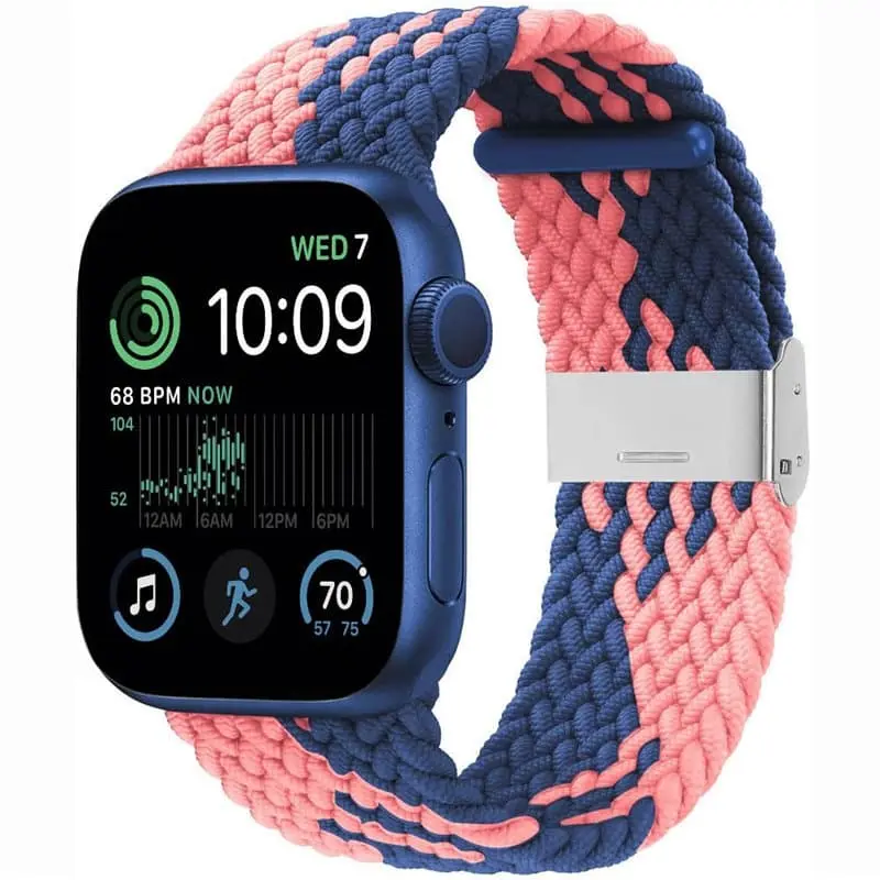 Flettet elastisk armbånd Apple Watch SE 2022 44mm - bluepowder