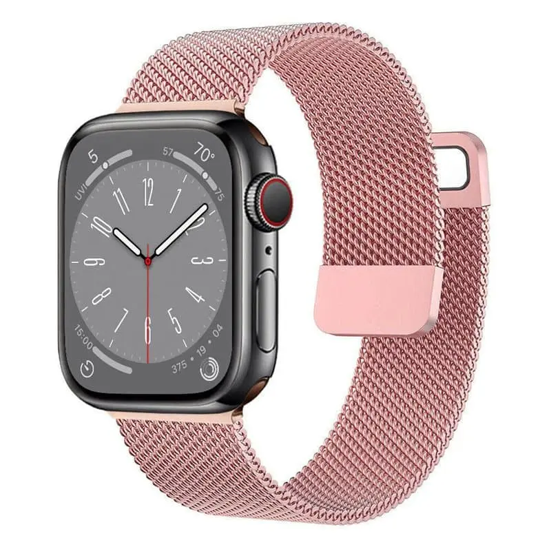 Milanese armbånd Apple Watch 8 (45mm) - Rosa