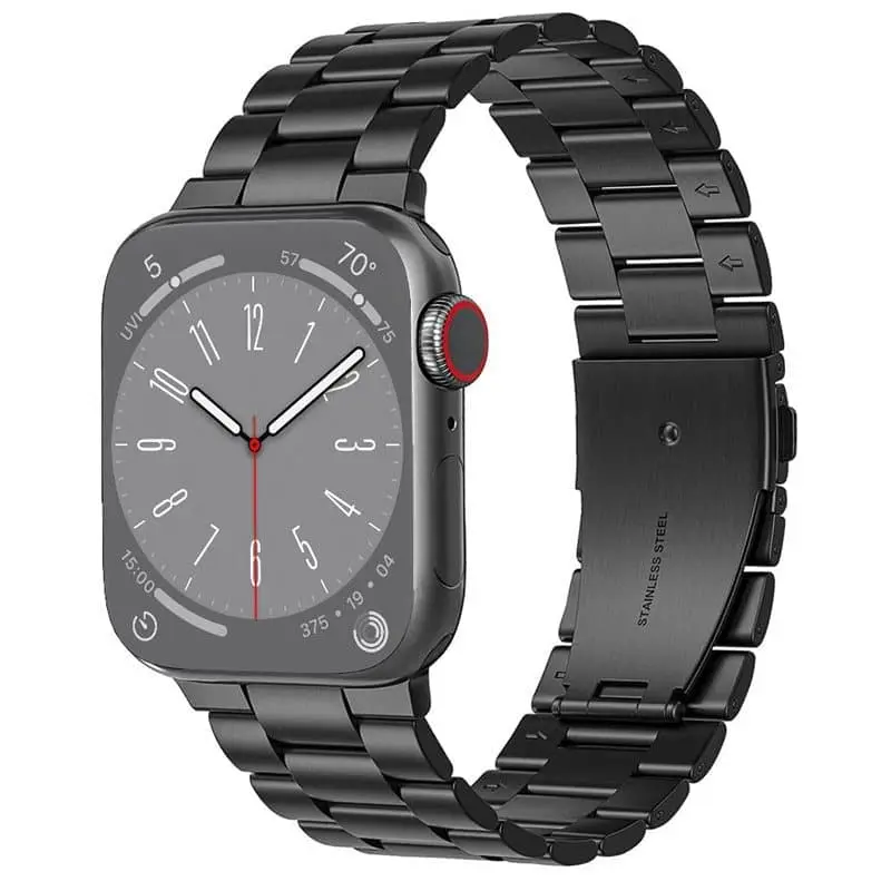 Armbånd Rustfritt stål Apple Watch 8 (41mm) - Svart