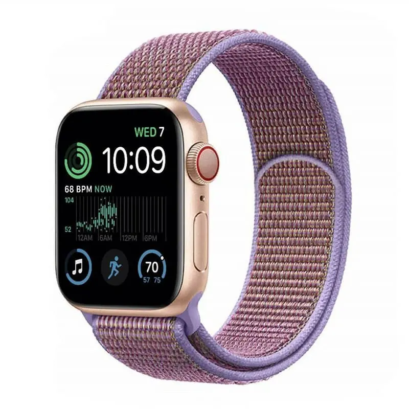 Nylon armbånd Apple Watch SE 2022 (44mm) - Lilac