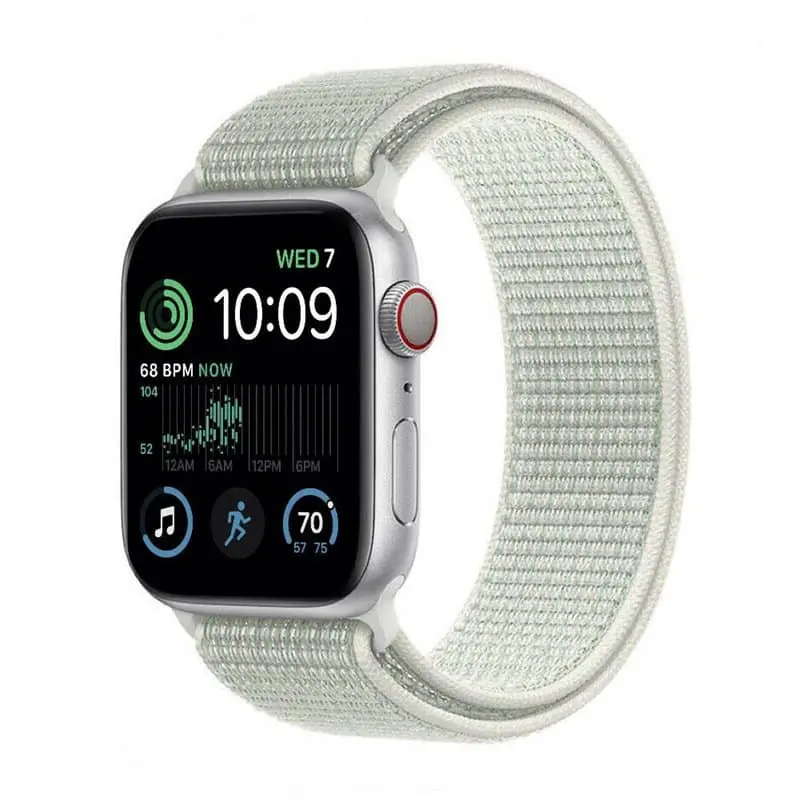 Nylon armbånd Apple Watch SE 2022 (40mm) - Teal Tint