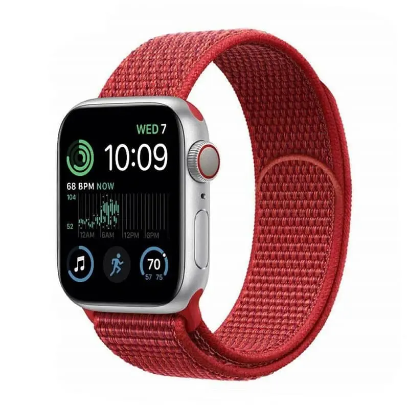 Nylon armbånd Apple Watch SE 2022 (40mm) - rød