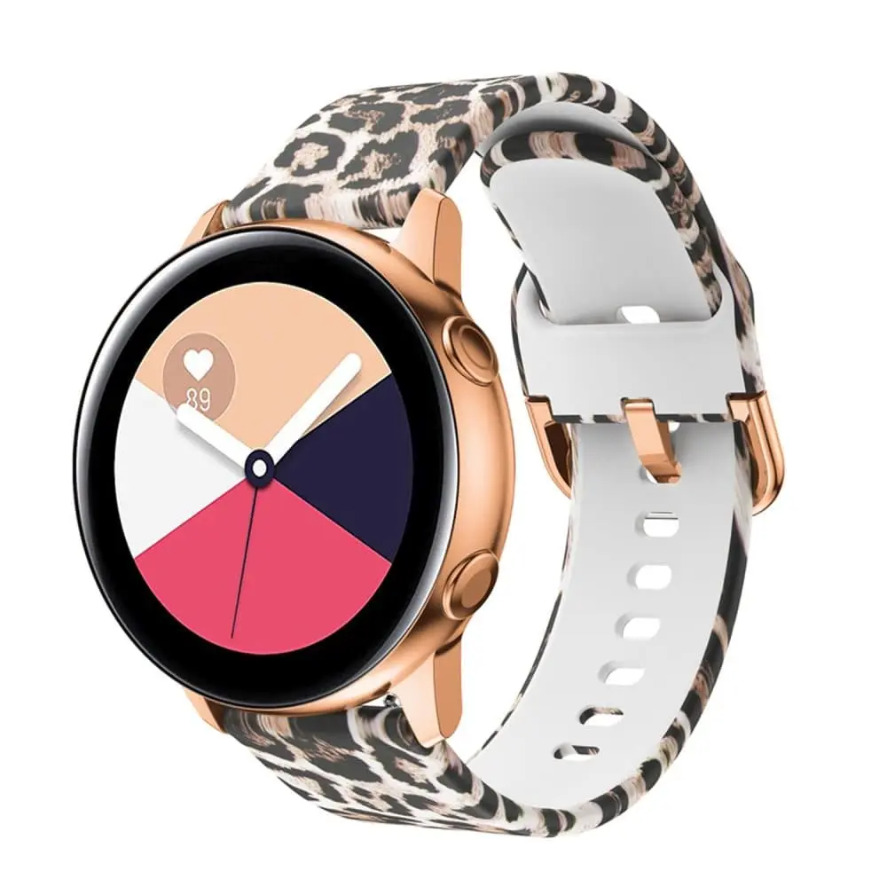 Klockarmband 20 mm for Samsung Galaxy Watch 42mm / 3 / 4 / 5 i Print Design ZXZ - for Huawei Watch 2 for Nokia Steel for LG Watch Sport etc.