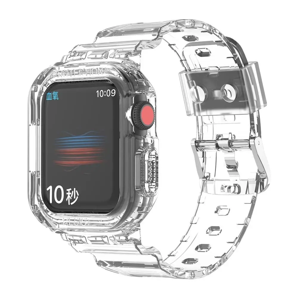 Klockarmband kompatibel med Apple Watch (Series 7 / 8) 45 mm, (SE / Series 4 / 5 / 6) 44 mm og (Series 1 / 2 / 3) 42 mm som passer til smartklokken din