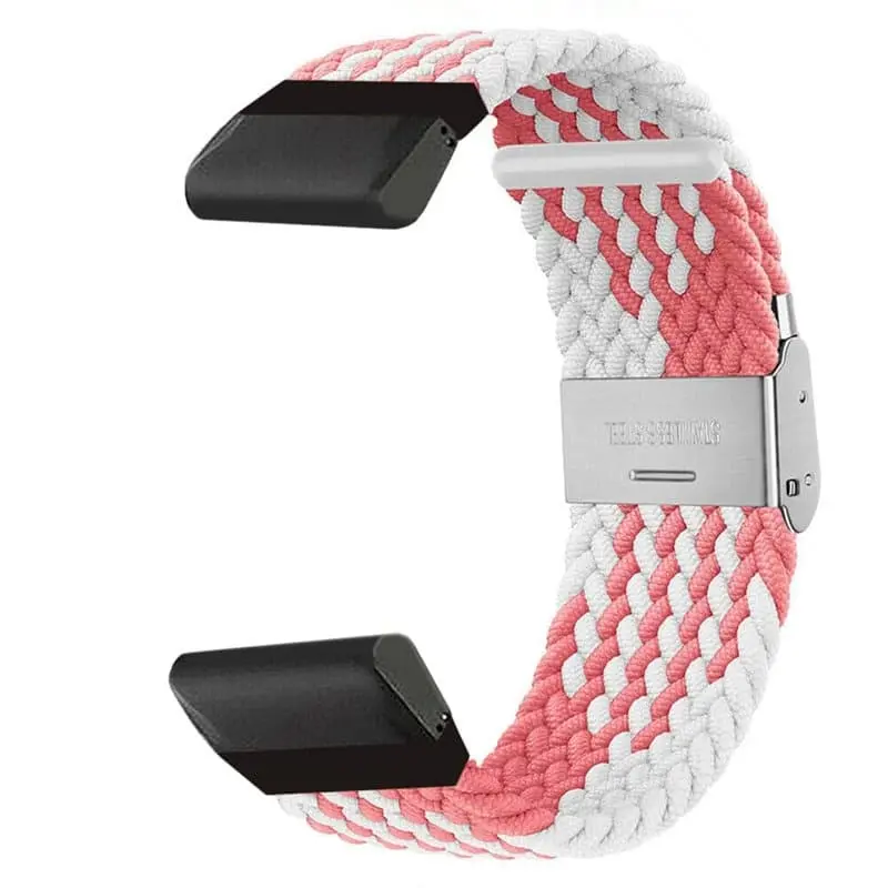 Flettet klokkereim Garmin MARQ Commander - Pinkwhite