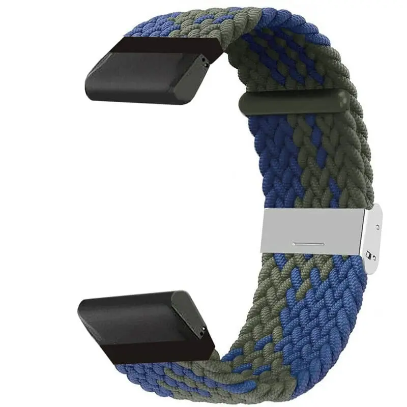 Flettet klokkereim Garmin Descent Mk3i (51mm) - Bluegreen