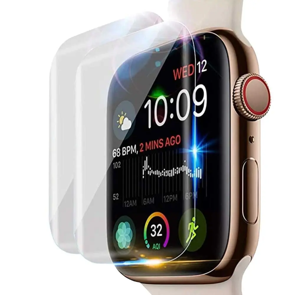 2-pack Apple Watch 7/8 45mm skjermbeskytter omfattende