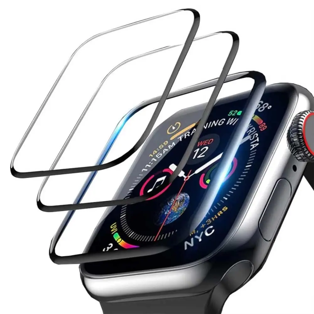 Apple Watch 7/8 45mm skjermbeskyttelse [3-pack] 3D Curve Display Protection