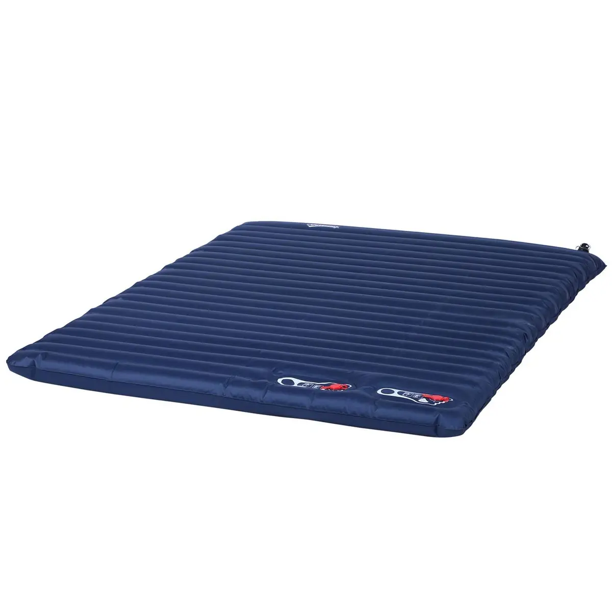 Oppblåsbar Campingmadrass Marineblå 195x138x10 cm
