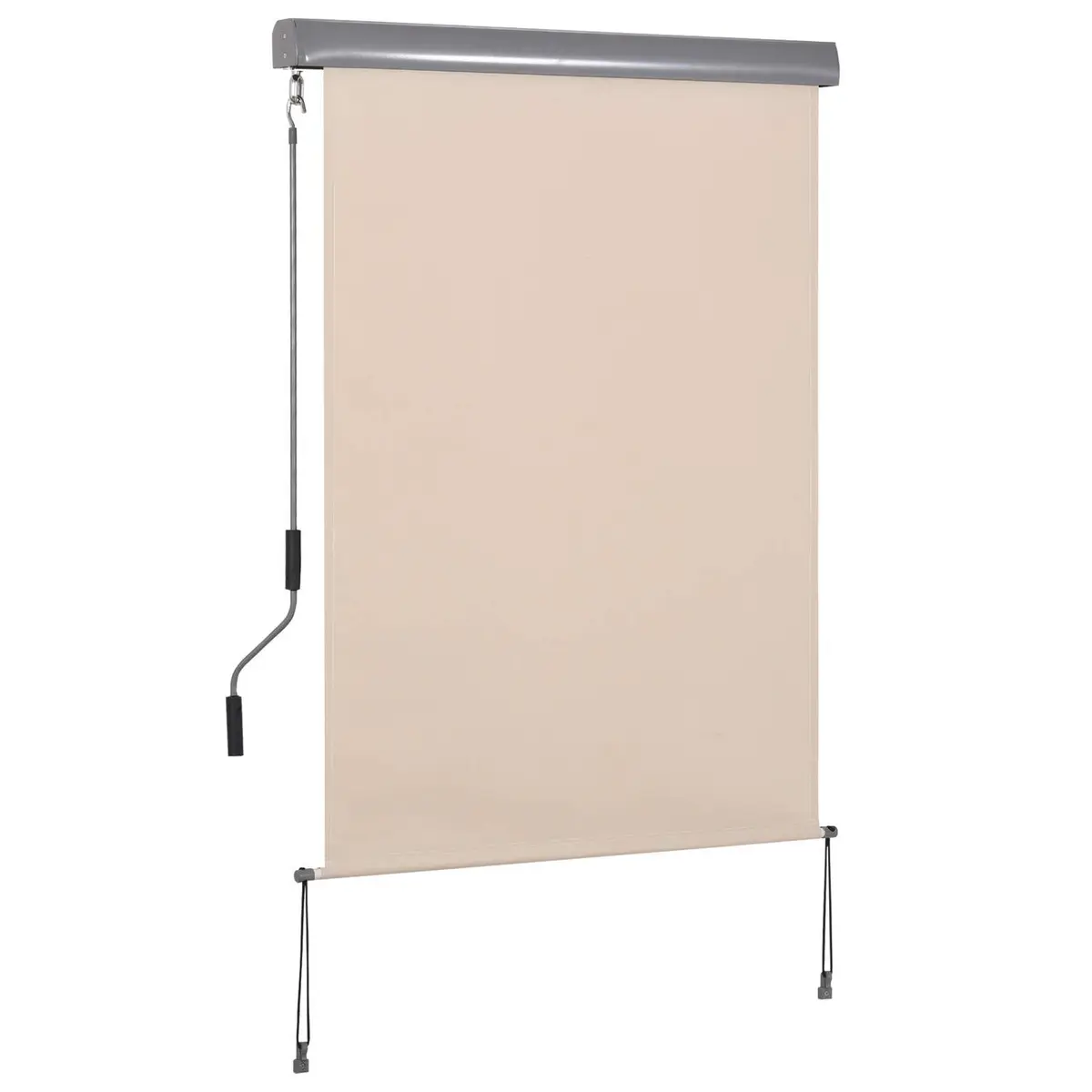 Kremhvit Vertikal Balkong Markise 100x140 cm
