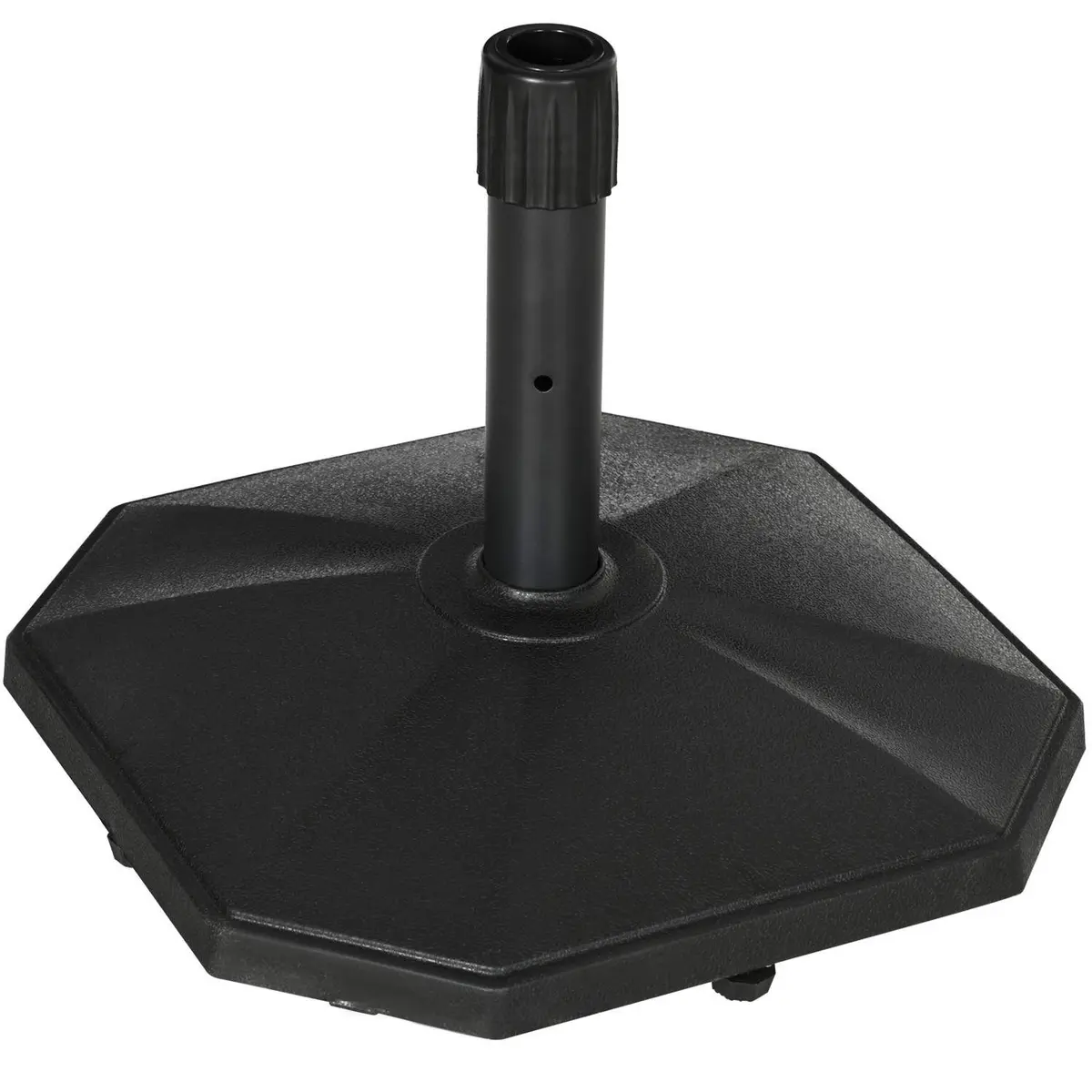 Parasollstativ 22Kg Stabil sementfylt Svart