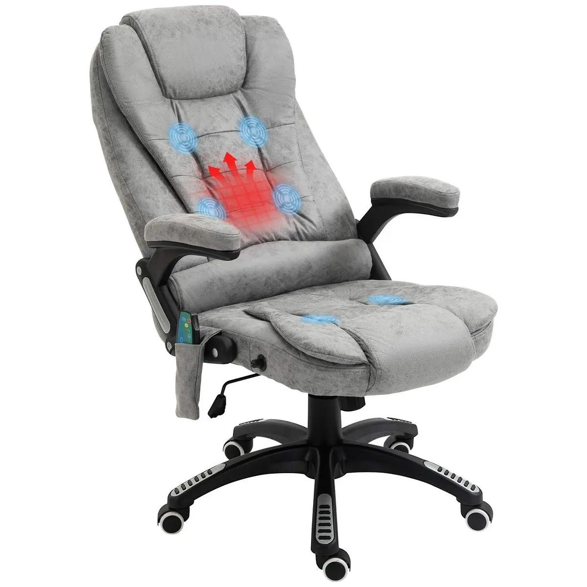 Ergonomisk kontorstol med massasje og varme