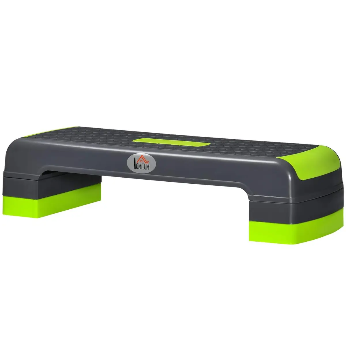 Aerobic stepper høydejusterbart fitnesstrinnbrett 10/15/20 cm innendørs utendørs lastekapasitet opptil 150 kg 78 x 28 cm grønn f