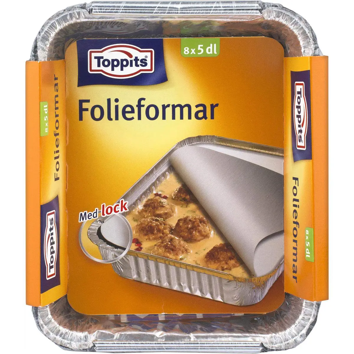Folieformer med lokk 5dl 12stk DFP