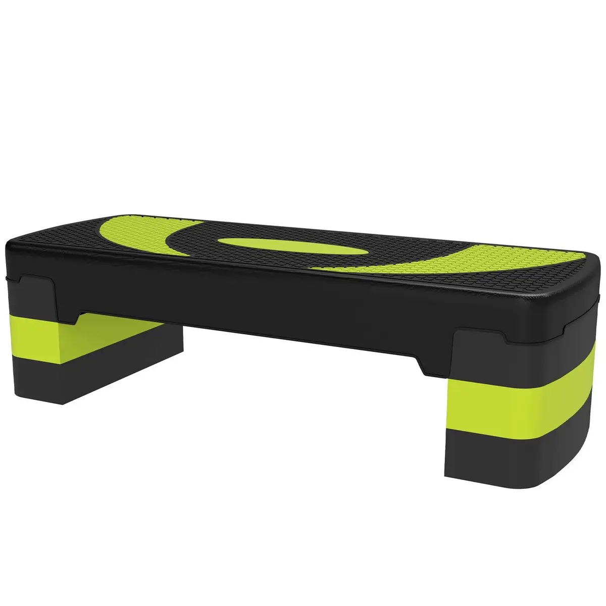 Stepboard aerobic stepper høydejusterbar med 3 nivåer (10/15/20 cm) treningssykkel for innendørs utendørs lastekapasitet opptil