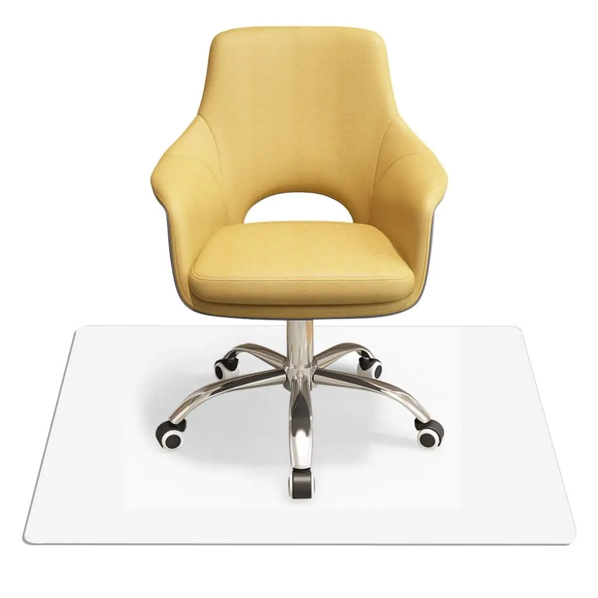 Gulvbeskyttelsesmatte gulvbeskyttelse kontorstolunderlag beskyttelsesmatte PVC 2 (120x150cm)