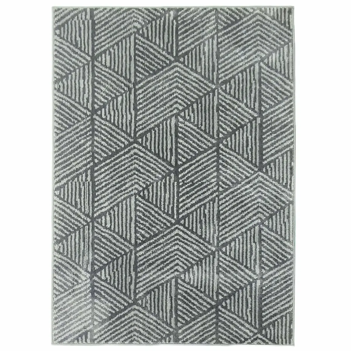 Mørkegrå vaskbart stueteppe – 150 x 80 cm