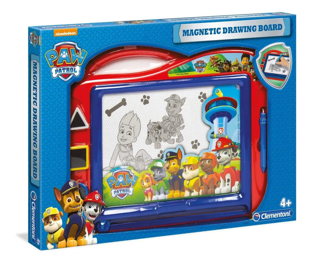 Paw Patrol Magnetisk Tegnebrett med Stempler og Penn