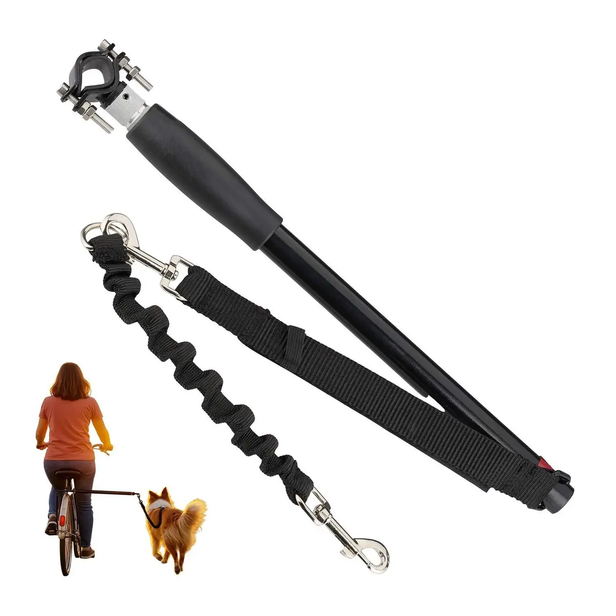 Hundesykkelbånd med stabilisator – Universal Fit