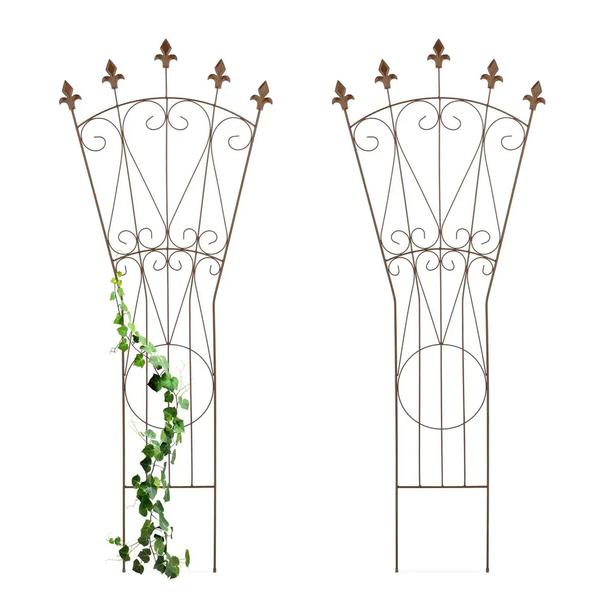 Metallespalier – Romantisk Rose & Fleur-de-Lis Design