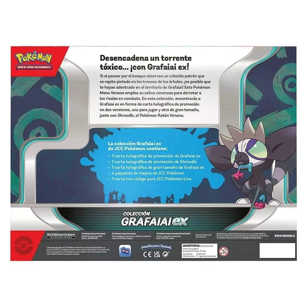 Grafaiai EX Pokémon Trading Card Game Box – Spansk utgave
