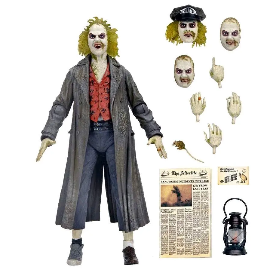 Beetlejuice 1988 Ultimate Tour Guide Figur, 18 cm høy