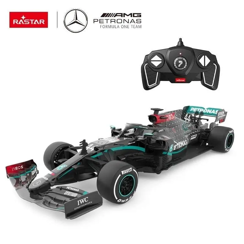 Fjernstyrt Mercedes F1-bil – skala 1:18, full kontroll