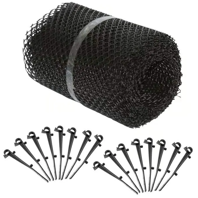 Takrennebeskyttelsessett – plast, 6 m, 16 monteringsklips