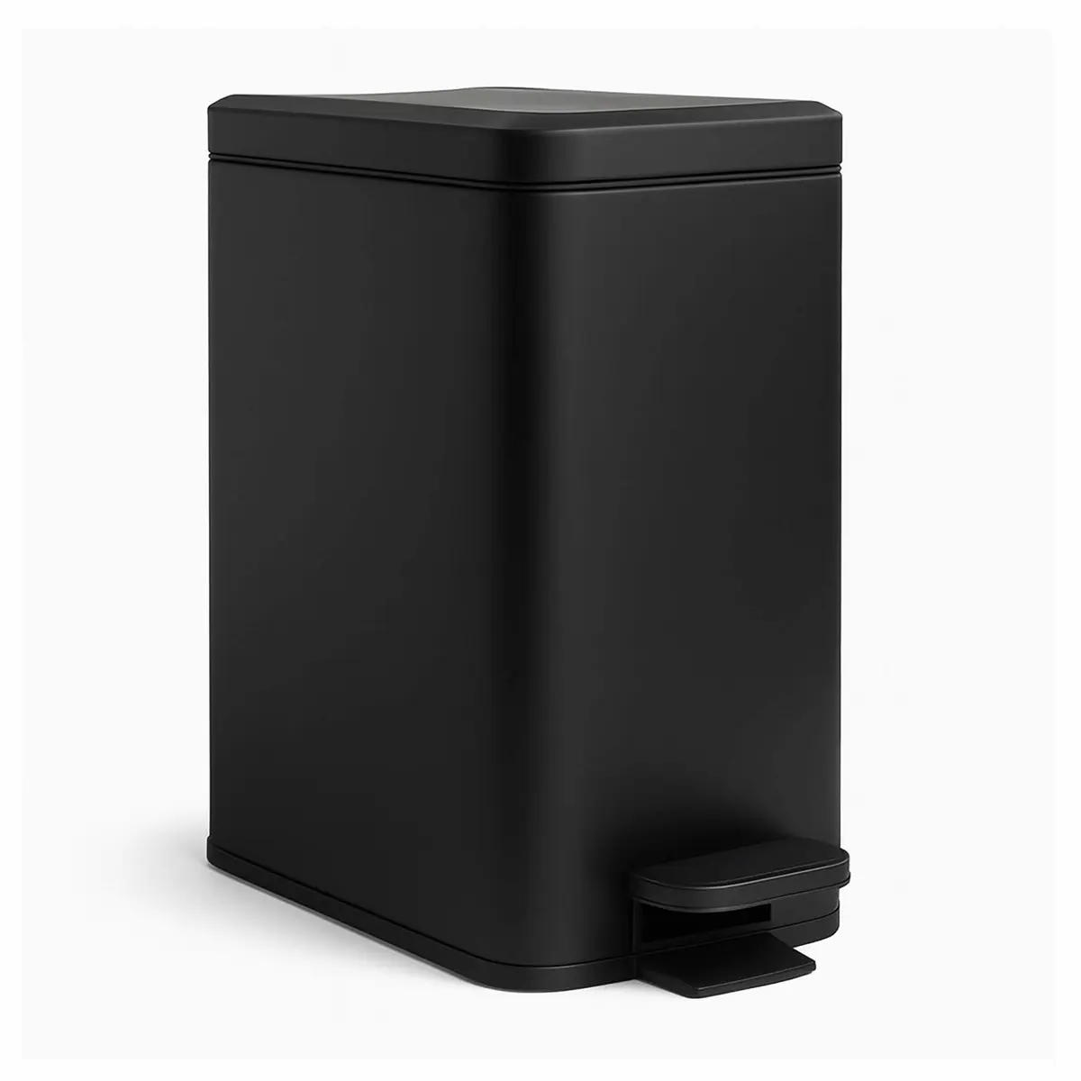 Slank pedalbøtte, 10 l – håndfri, myklukkende design