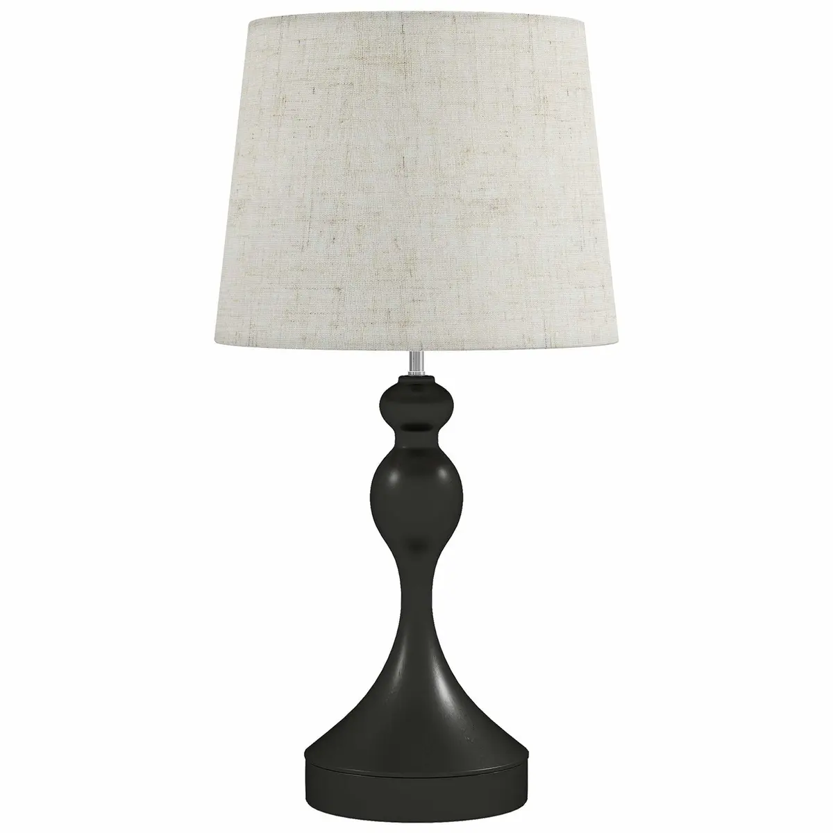 LED-bordlampe med USB-porter og 3 fargetemperaturer