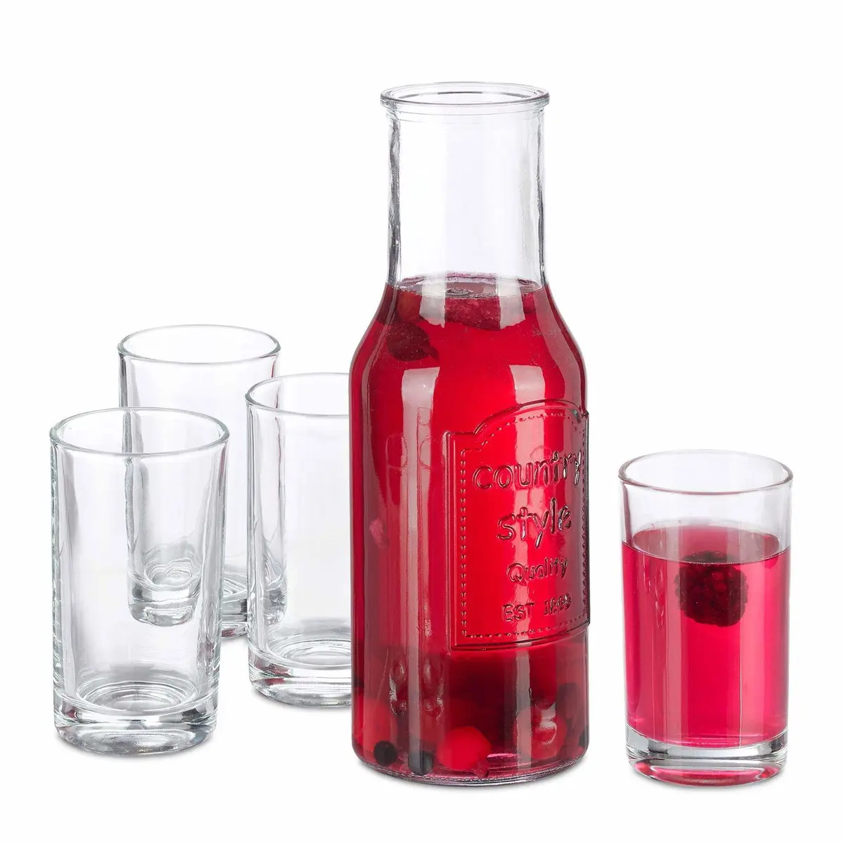 Vannkaraffel med glass