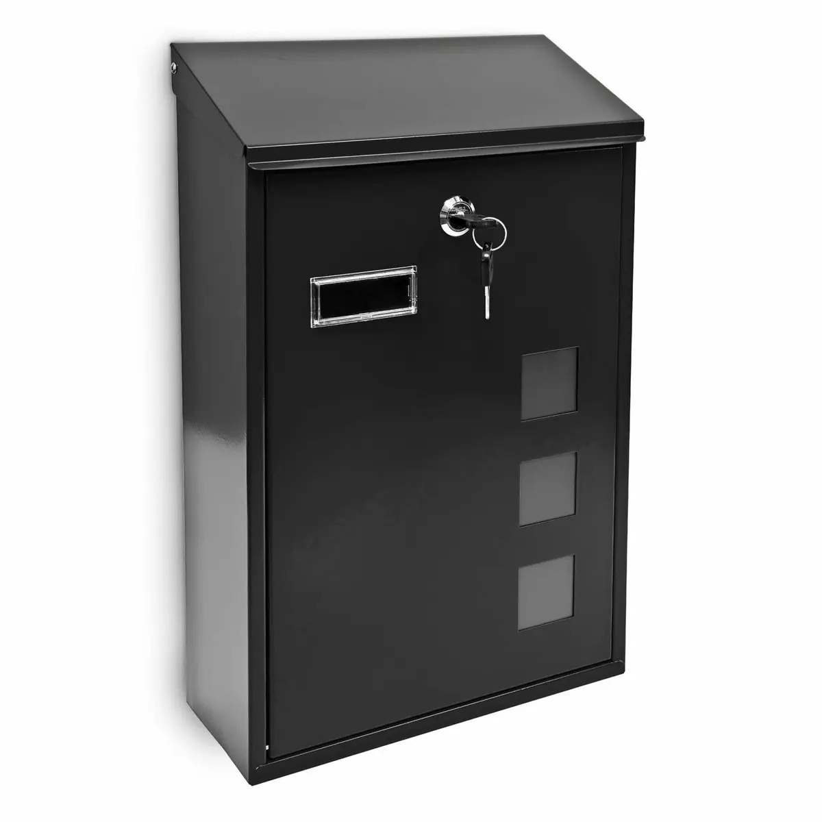 Postkasse med 3 kvadratiske utsiktsvinduer