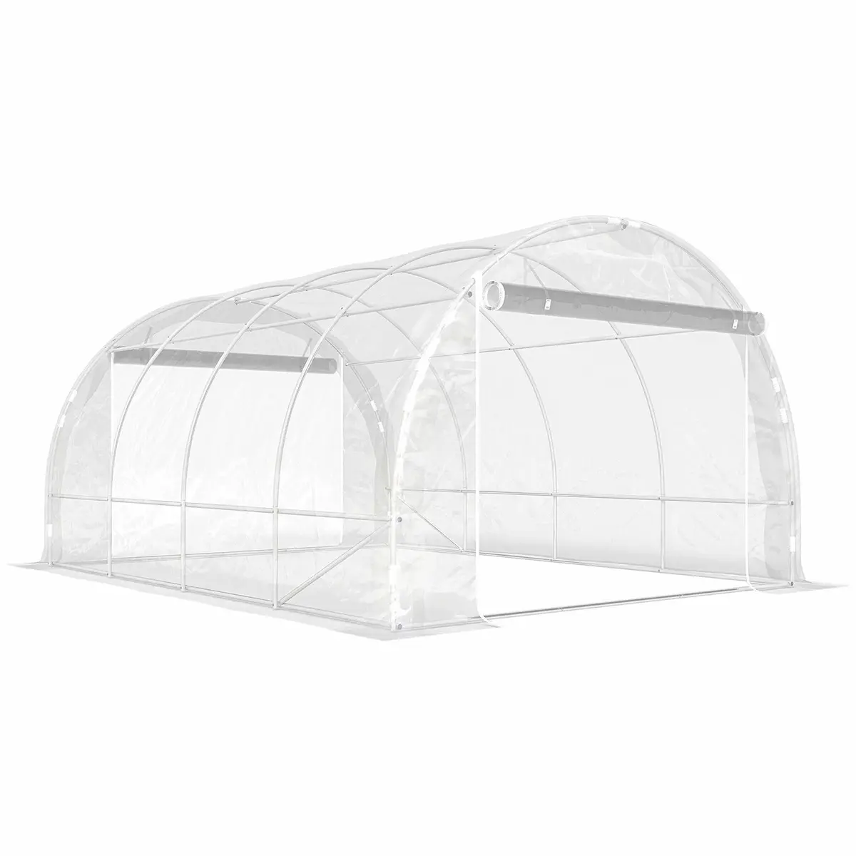 Drivhus i polytunnel med UV-bestandig PE-deksel for innendørs bruk